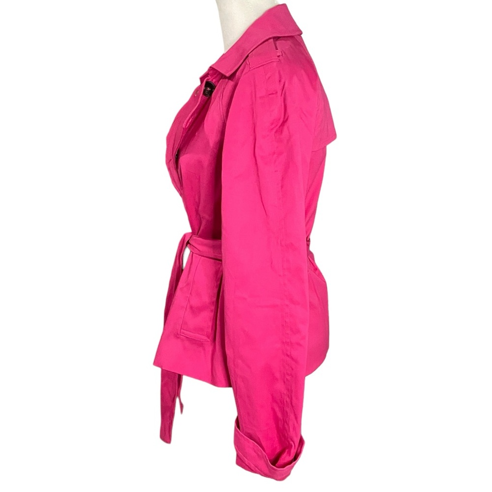 Apostrophe Small Hot Pink Double Breasted Women’s Blazer with Tie Waist - Picture 8 of 16